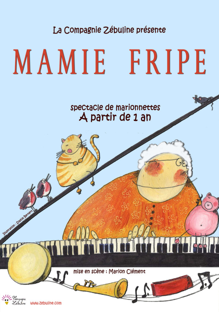 Affiche spectacle de marionnettes pour crèches et écoles maternelles
