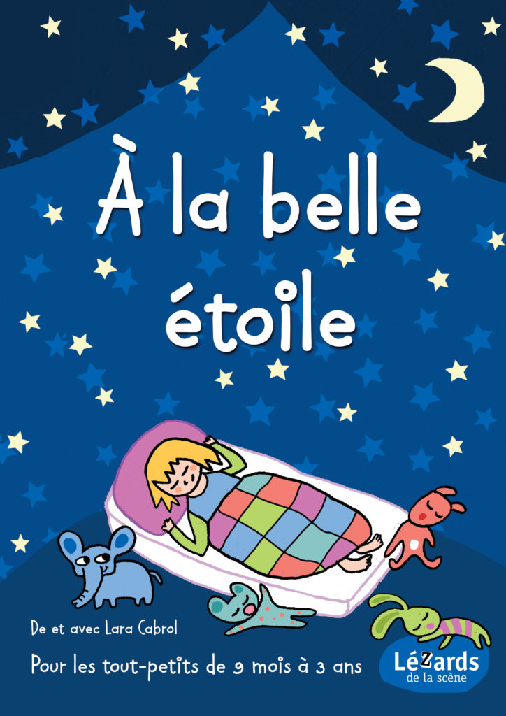 Affiche spectacle "A la belle étoile" pour les crèches et médiathèques en Occitanie
