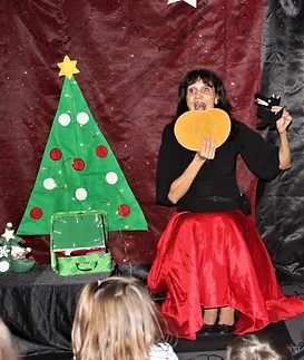 Photo spectacle noel enfant pour écoles maternelles et médiathèques