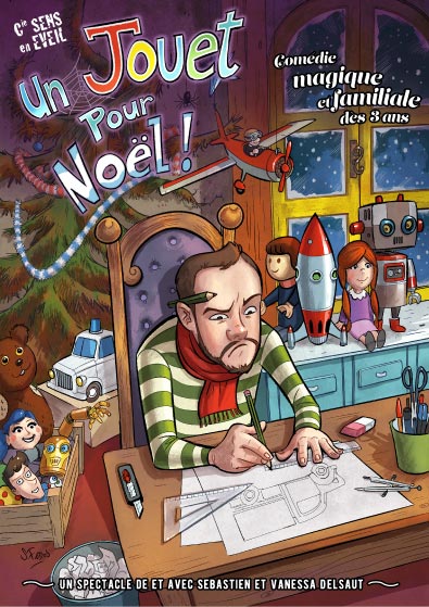Affiche spectacle Un jouet pour Noël, spectacle de Noël pour enfants dès 3 ans